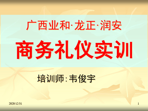 现代企业商务礼仪(教师手册)