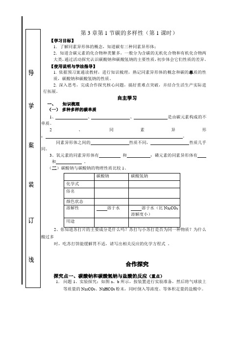 第3章第1节碳的多样性