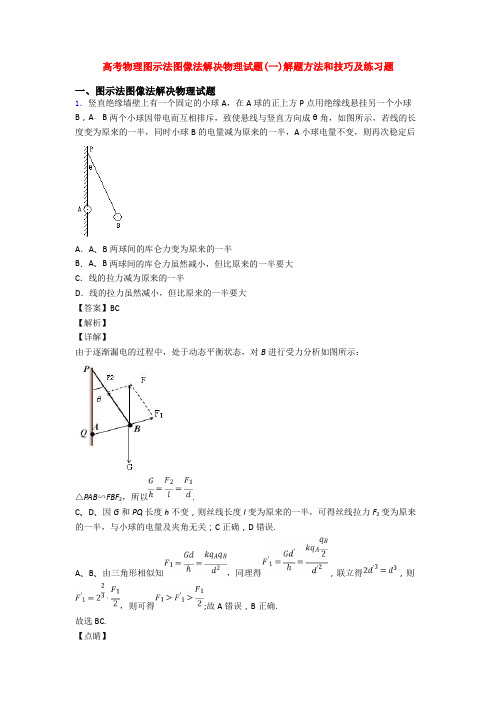高考物理图示法图像法解决物理试题(一)解题方法和技巧及练习题