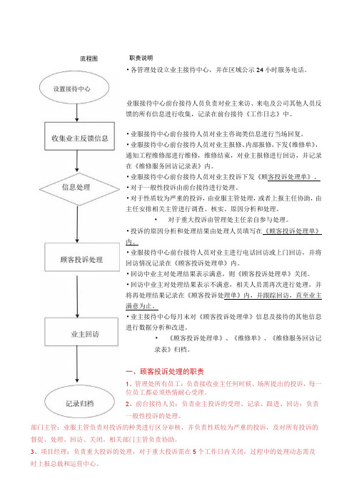 投诉处理制度修订