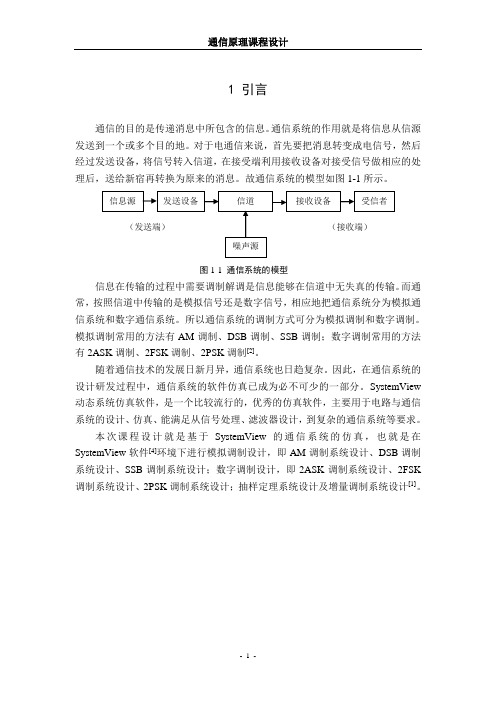 通信原理课程设计