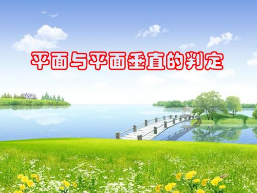 2.3.2平面与平面垂直的判定