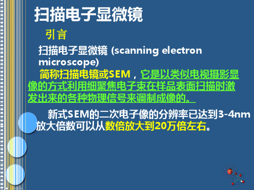 SEM__材料测试方法-扫描电镜