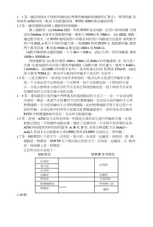 通信网络基础答案.docx