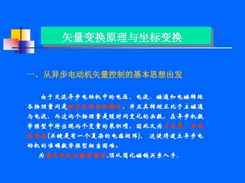 电力电子专论—矢量变换原理与坐标变换-精品文档