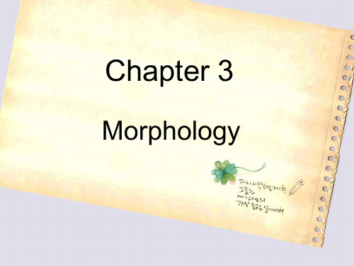 戴炜栋《简明英语语言学教程》Chapter_3_Morphology320