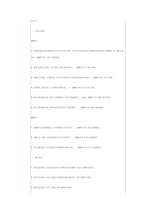 全国高速交通图