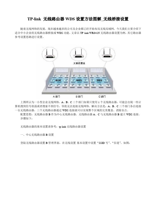 TP-link 无线路由器WDS设置方法详细图解教程