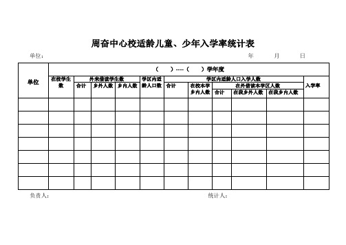 适龄儿童入学率_在校学生巩固率统计表