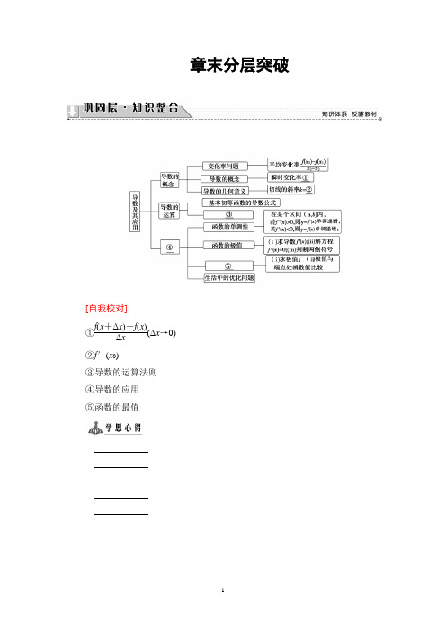 苏教版数学选修1-1讲义：第3章 章末分层突破