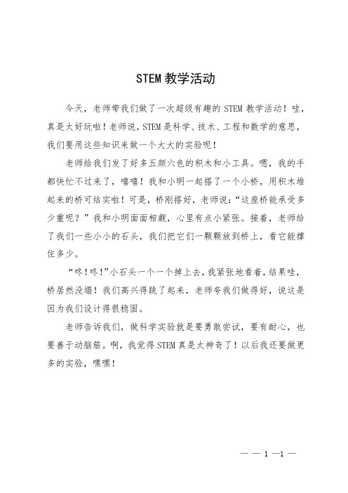 stem教学活动