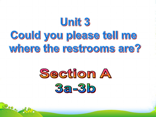 人教版九年级英语上册课件：Unit 3  Section A