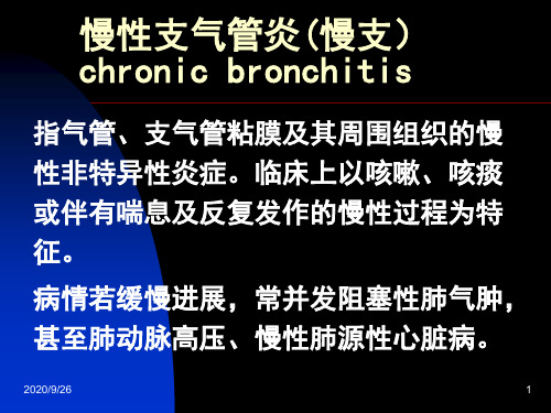 慢性支气管炎慢支PPT课件