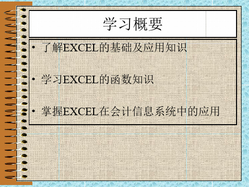 EXCEL财务运用技巧