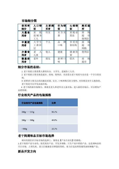 市场细分图