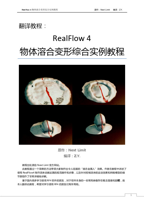 RealFlow 4 物体融合变形综合实例讲解_ZY