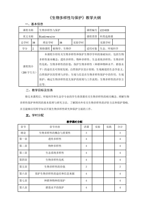 教学大纲-南京农业大学植物保护学院