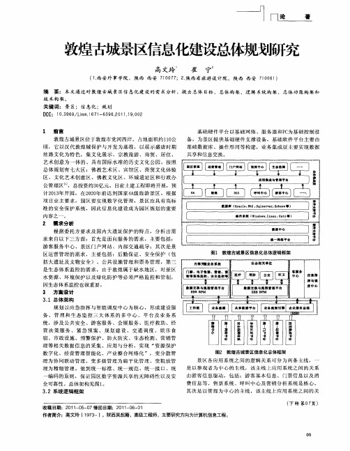 敦煌古城景区信息化建设总体规划研究