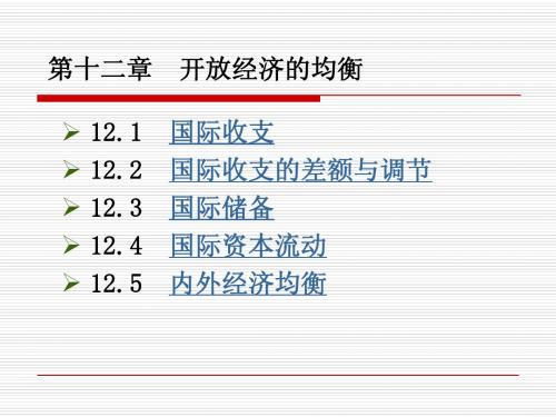 《金融学》12章