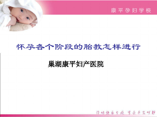 最新医院孕妇学校课程PPT