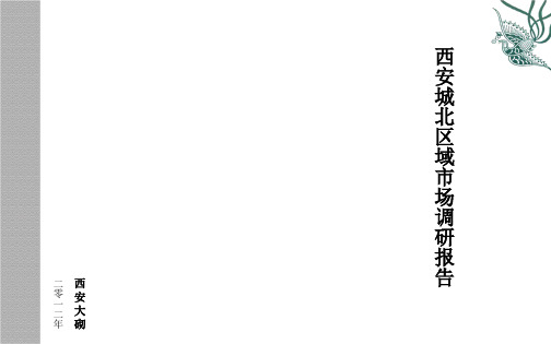 2019年西安城北区市调报告-59页PPT精选文档