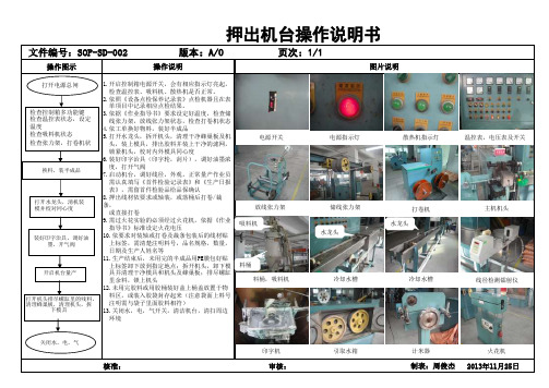 工厂押出机台操作说明书