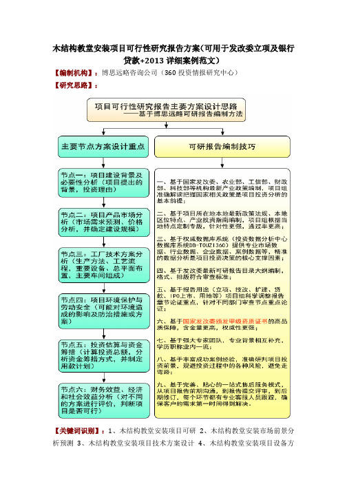 #木结构教堂安装项目可行性研究报告方案(可用于发改委立项和银行贷款+2013详细案例范文)