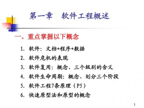 南邮软件开发技术基础总复习1011-1