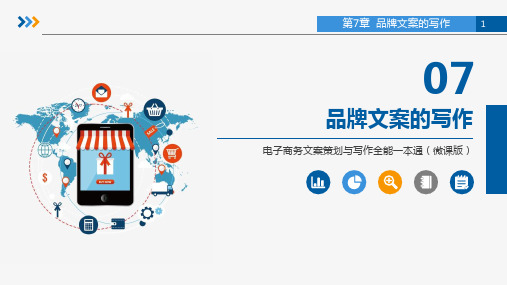 电子商务文案策划与写作全能一本通(微课版)课件第7章 品牌文案写作