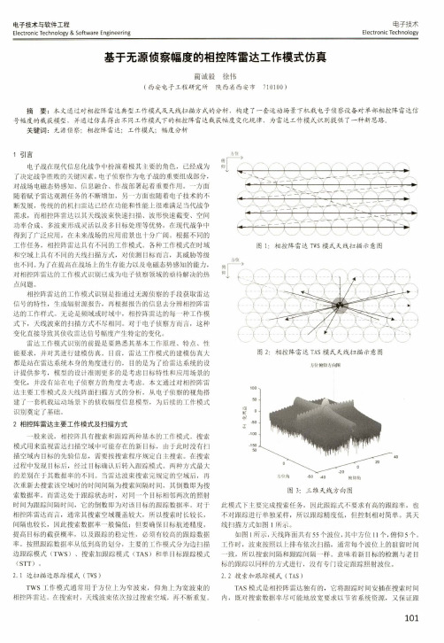 基于无源侦察幅度的相控阵雷达工作模式仿真