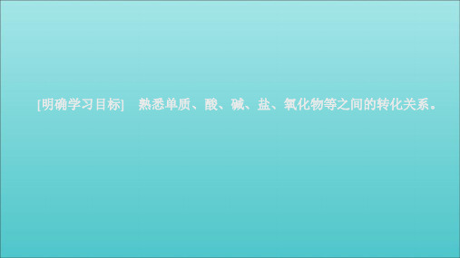 2020新教材高中化学第一章第一节第二课时物质的转化课件新人教版必修第一册