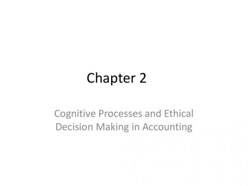 Ethical Obligations and Decision Making in Accounting (8)