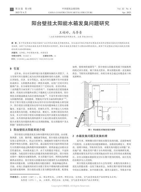 211151996_阳台壁挂太阳能水箱发臭问题研究