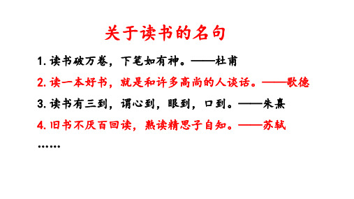 2021-2022学年部编版语文九年级下册第四单元第13课《谈读书》《不求甚解》课件