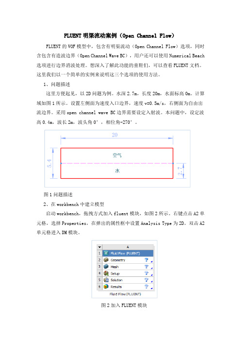 FLUENT明渠流动案例(Open Channel Flow)