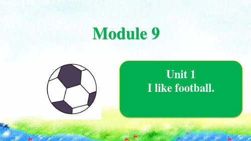 外研版(一年级起点)Module9Unit1Ilikefootball课件