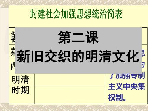 5.2.1 文化专制与八股取士 课件(26张PPT)