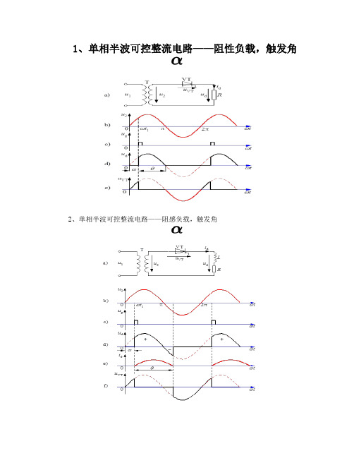 整流电路波形总结