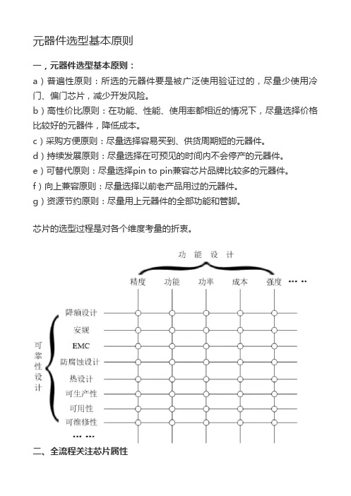 元器件选型基本原则