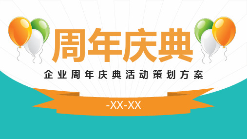 企业周年庆典活动策划方案PPT模板