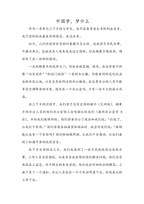 吉首大学法学与公共管理学院三下乡10(中国梦梦什么)