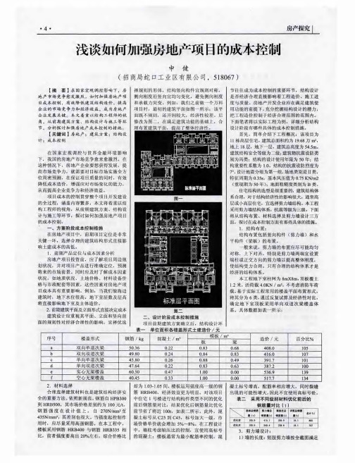 浅谈如何加强房地产项目的成本控制