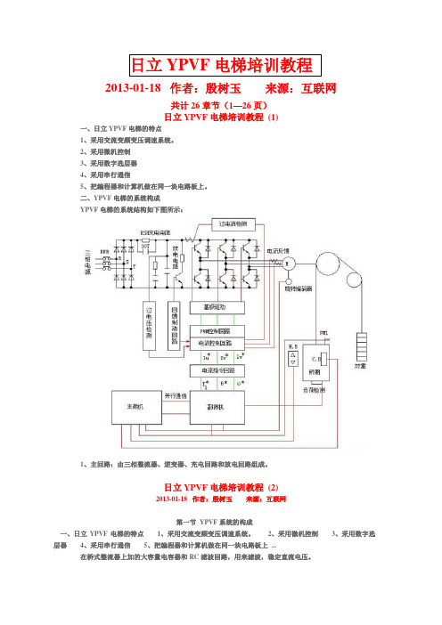 日立YPVF电梯培训教程