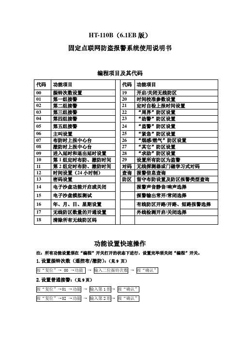 宏泰报警说明HT_110B(6.1EB版)10.10.28