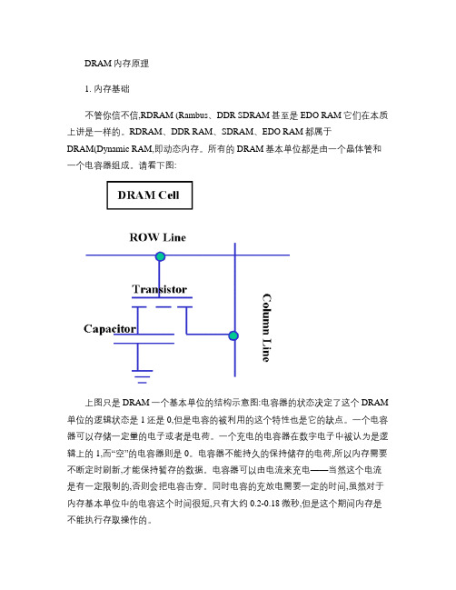 DRAM内存原理.
