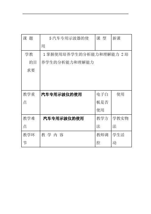 汽车专用示波器的使用3