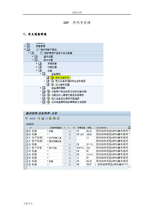 SAP序列号管理系统