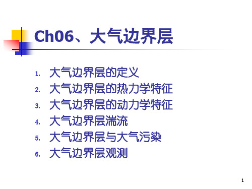 Ch06大气边界层