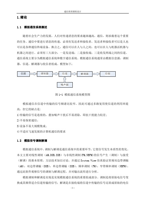 模拟调制系统中FM的调制与解调