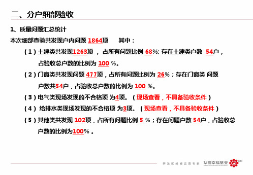 孔雀城房屋验收报告-PPT文档资料